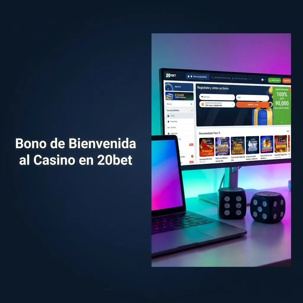 Bono de bienvenida casino 20bet: 100% hasta 100.000 ARS en primer depósito para jugadores argentinos